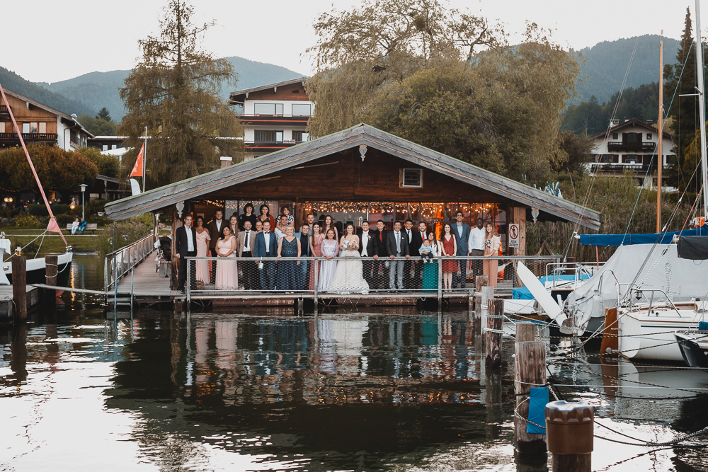 Hochzeitsfotos am Tegernsee, Hochzeit im Bootshaus des Hotel Terrassenhof in Bad Wiessee, Fotograf Steffen Walther aus Jena